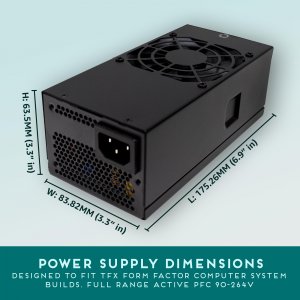 Apevia TFX-PFC500W Tfx-pfc500w 500w Active Pfc Power Supply