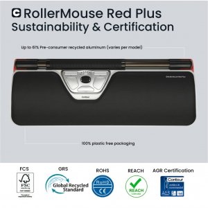 Contour CDRMRED10210 Rollermouse Red Plus