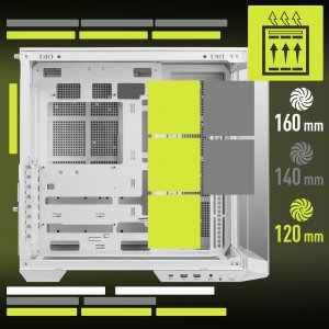 Msi PANO100LPZWHT Cs Mag Pano 100l Pz White Mid Tower Atx Matx Mini-it