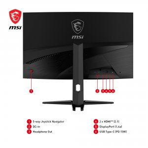 Msi MAG321CUP Mn  31.5 Va 1500r Uhd 3840x2160 16:9 160hz 1ms 2xhdmi Dp