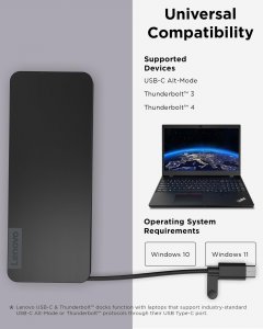 Lenovo 4X11N40213 Usbc Slim Travel Dock Na