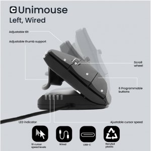 Contour CDUMBK21002 Unimouse Wired Left