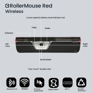 Contour CDRMRED10110 Rollermouse Red