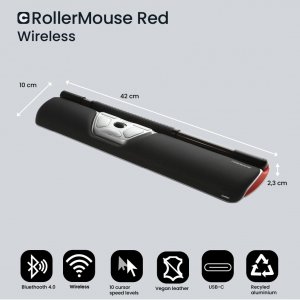 Contour CDRMRED10110 Rollermouse Red