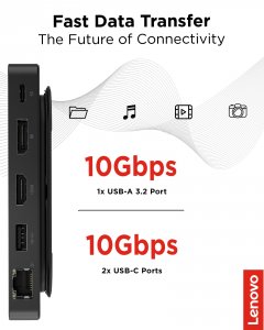 Lenovo 40B90000US Dual Display Dock No Adapter