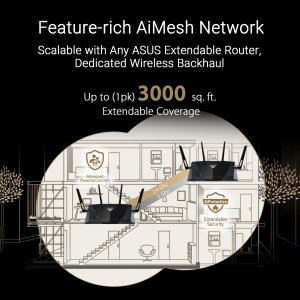 Asus RT-BE88U Router Rt-be88u Dual-band Wifi7 Aimesh Extendable Perfor