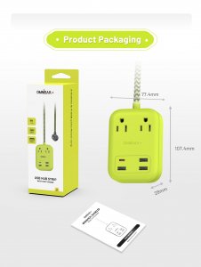 Omnibar OMN-PSK-XPUSB-1 O16-000016 Plus 6 Ft Surge Protector With Usb 