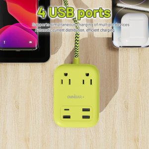 Omnibar OMN-PSK-XPUSB-1 O16-000016 Plus 6 Ft Surge Protector With Usb 