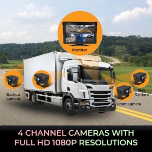 Adesso ORBIT T100 4 Channel Dash Cam (commercial)