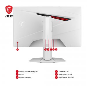 Msi MAG274URFW Mn  27 Rapid Ips 16:9 Uhd 3840x2160 160hz 0.5ms 2xhdmi 