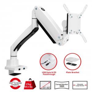 Siig CE-MT3Z11-S1 Ac Ce-mt3z11-s1 Ultra Heavy Duty Single Monitor Arm 