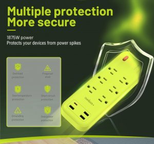 Omnibar OMN-PSK-XPUSB-3 O16-000018 Plus Surge Protector With Usb Ports