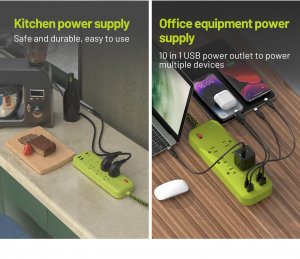 Omnibar OMN-PSK-XPUSB-3 O16-000018 Plus Surge Protector With Usb Ports