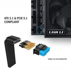 Lianli EG0850 BLACK Lian Li 850w 80+ Gold Full Modular Atx Psu - Black