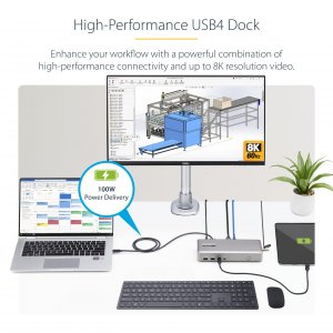 Startech 155NA-USB4-DOCK Ac 155na-usb4-dock Usb4 Docking Station Multi