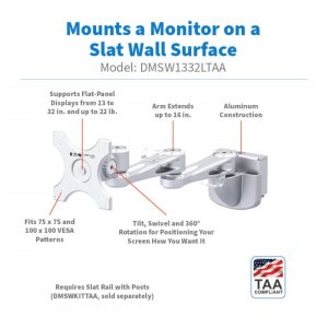 Tripp DMSW1332LTAA Dual-extension Monitor