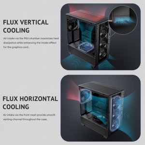 Antec FLUX Mid-tower E-atx Case With Pwm Fans