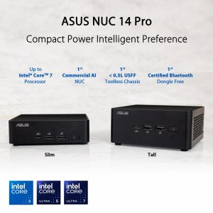 Asus RNUC14RVHU7089CUI Sy  Nuc 14 Pro Ultra7 155h 32g 1tb Intel Arc W1