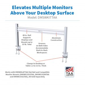 Tripp DMSWKITTAA Slat Rail With Posts For