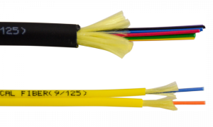 Techlogix 0184-0026 Fiber Optic Single Mode Plenum Cable 1000ft Indoor