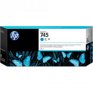 Original Hp HEWF9K03A Hp 745 Designjet High-capacity Cyan Ink Cartridg