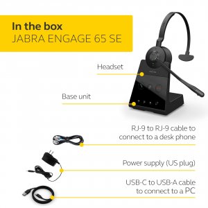 Jabra 9653-553-125 Engage 65 Semono, Na