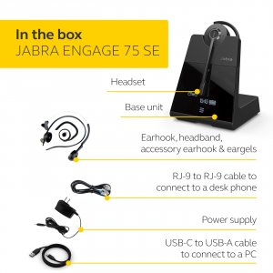 Jabra 9655-583-125 Engage 75 Seconvertible, Na