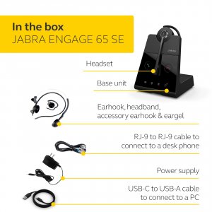 Jabra 9655-553-125 Engage 65 Seconvertible, Na