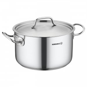 Korkmaz A2724 Gastro Proline 9.5 Liter Stainless Steel Casserole With 