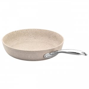 Korkmaz A1855 Granita 9.5 Inch Nonstick Tava And Frypan In Tan