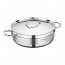 Korkmaz A1022 Alfa 2 Piece 3.5 Liter Stainless Steel Low Casserole Dis