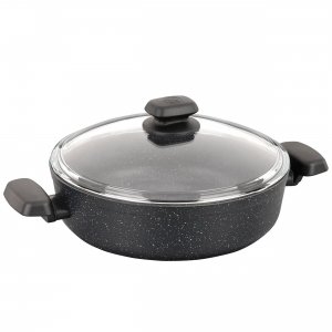 Korkmaz A1843 Ornella Non Stick 9.5 Inch 2.5 Liter Low Casserole With 