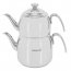 Korkmaz A058 Droppa 2 Piece 2 And 3.5 Liter Stainless Steel Mega Tea P