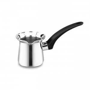 Korkmaz A1208 Orbit 12 Ounce Stainless Steel Turkish Coffee Pot In Sil