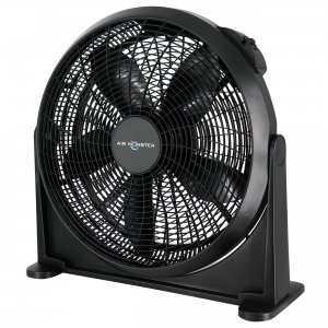 Air 15880 20 Inch Air Circulator Wall Mountable 3 Speed Fan In Black