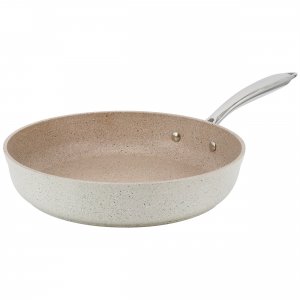 Korkmaz A1266 Granita 11 Inch Nonstick Tava And Frypan In Tan