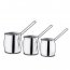 Korkmaz A1217 Tombik 3 Piece Stainless Steel Turkish Coffee Pot Set In