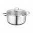 Korkmaz A1572 Perla 2 Piece 8.5 Liter Stainless Steel Casserole With L