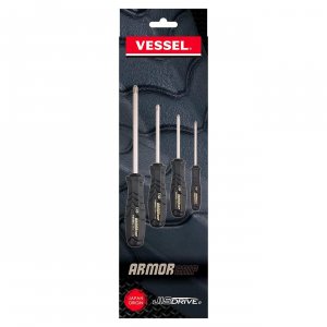 Vesseltools 550APH4PBU Vessel Armor Grip 4-piece Screwdriver Set - No.