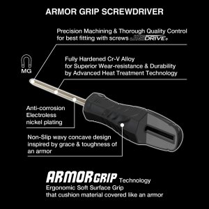 Vesseltools 550APH4PBU Vessel Armor Grip 4-piece Screwdriver Set - No.