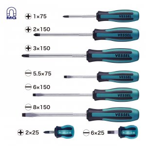 Vesseltools 9008EVA Vessel Megadora Jawsfit 8pc Screwdriver Set - Vers