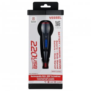 Vesseltools 220USB1U Vessel Ball Grip Rechargeable Screwdriver - Model