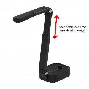 Qomo QPC 100S 4k Hdmiusb 13mp Flip Document Camera With Extendable Arm