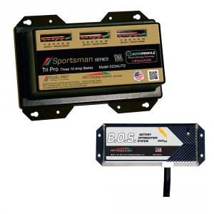 Dual SS3AUTO/BOS12V2 Ss3 Auto 3 Bank Battery Charger W2 Bank B.o.s.