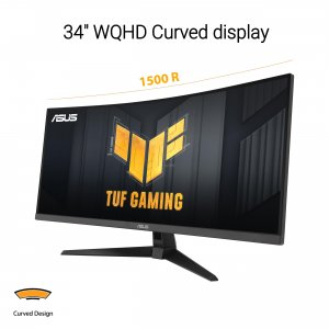 Asus VG34VQ3B Mn  34 Va Wqhd 3440x1440 21:9 1ms 180hz 2xdp 2xhdmi 4xus