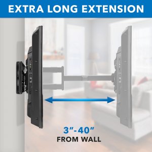 Mount-it! MI-372 This Extra Long Arm Tv Mount With Full Motion Capabil