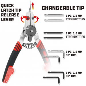 Powerbuilt 941336 Snap Ring Pliers For Internalexternal Use