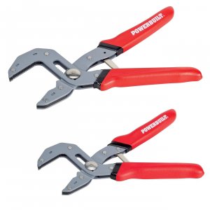 Powerbuilt 240320 2-piece Self-adjusting Pliers Set For Versatile Grip