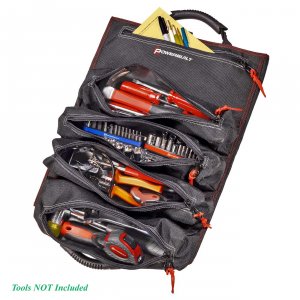 Powerbuilt 240253 5 Zipper Pocket Tool Organizer Bag