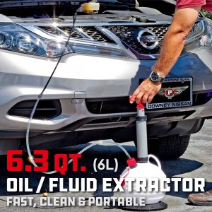 Powerbuilt 647570 6.3qt Oil And Fluid Extractor - 6l Capacity